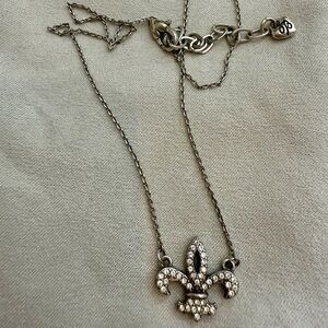 Brighton Silver Fleur-de-Lis Necklace